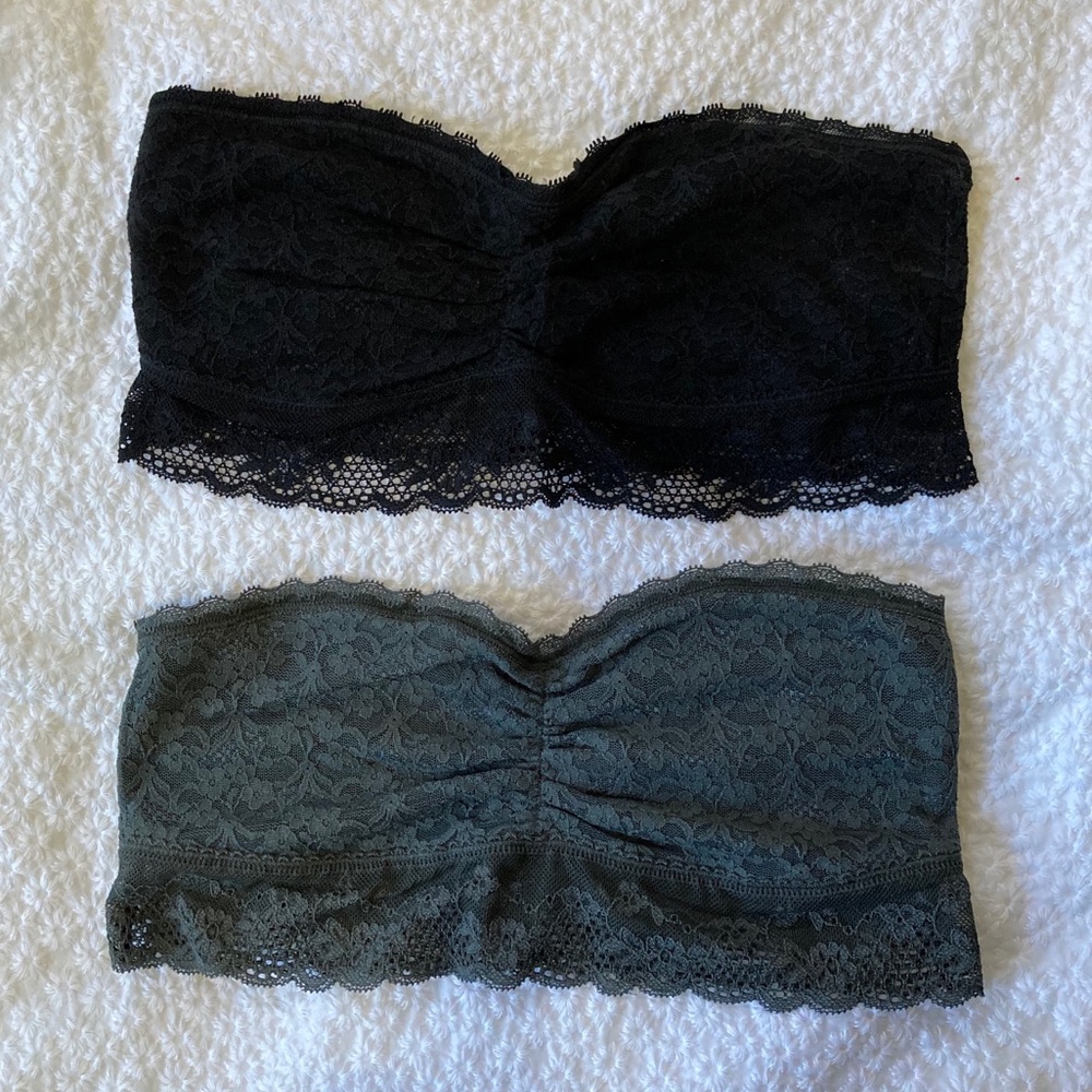 Bundle of TWO Aerie Bandeau Bralettes